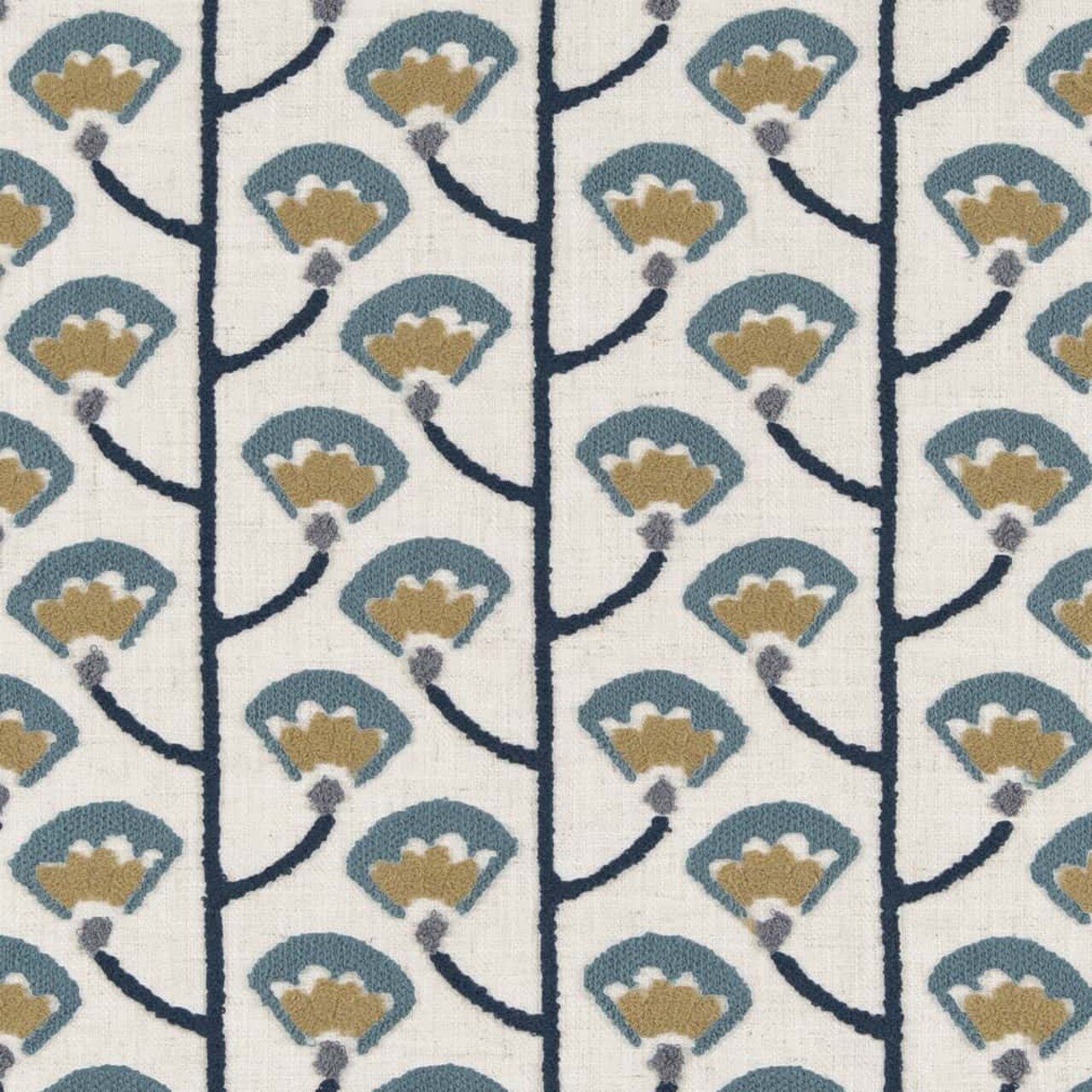 Upholstery Fabric - Blue Abstract & Geometric,Floral Upholstery Fabric 54 Inches"